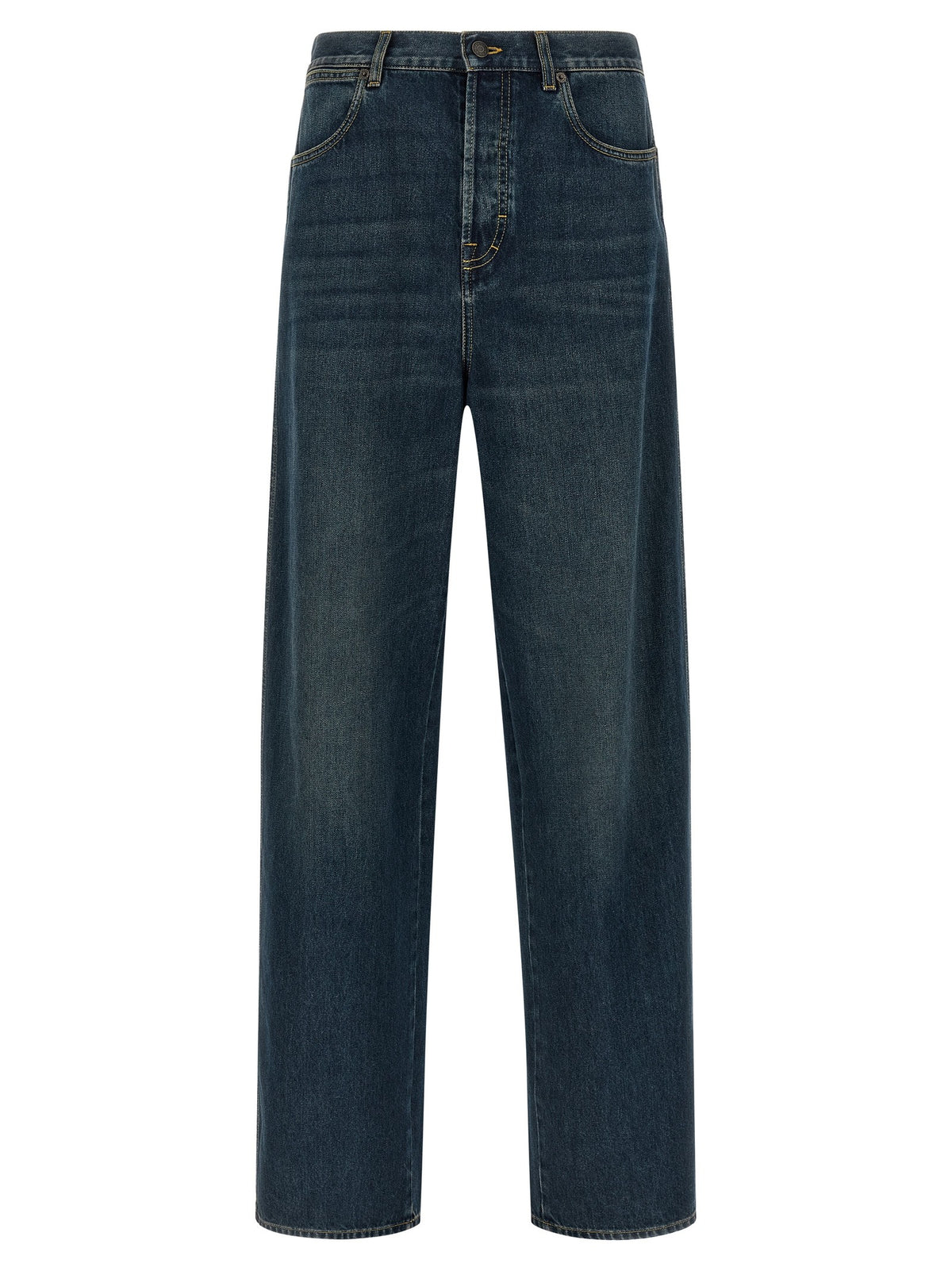 Gucci Nastro Web Baggy Jeans Blue