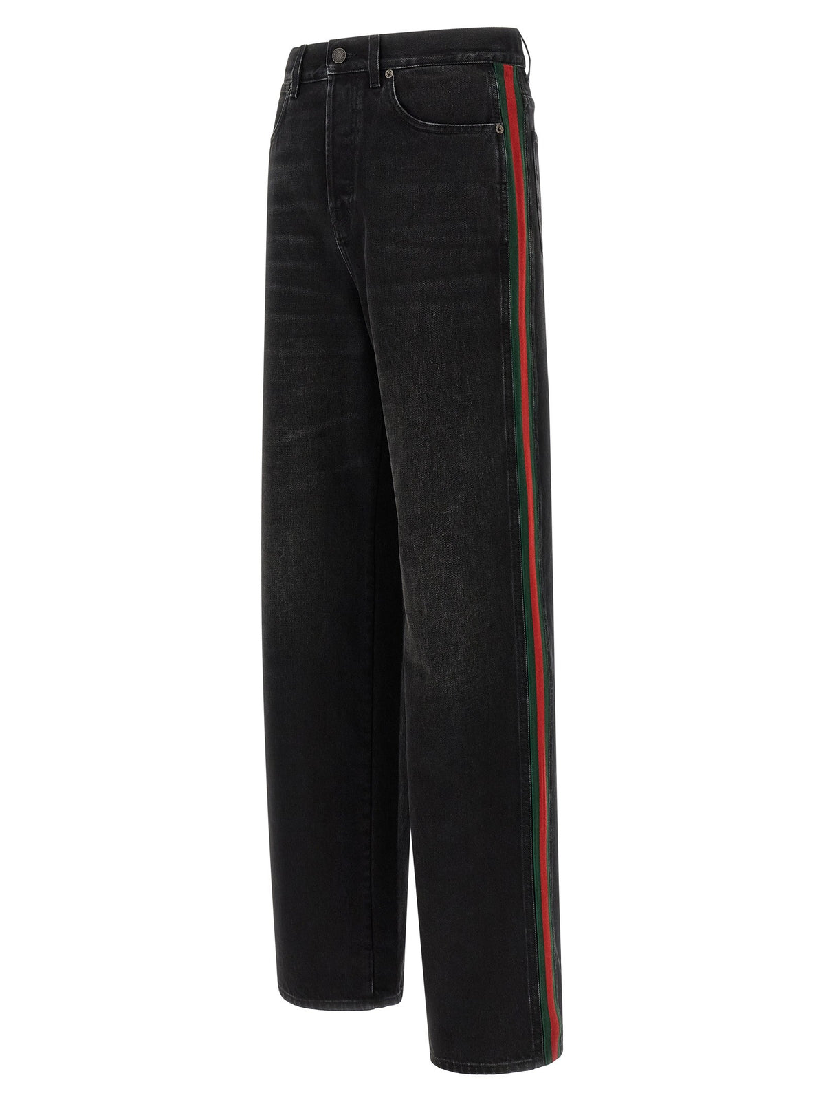Gucci Nastro Web Baggy Jeans Black
