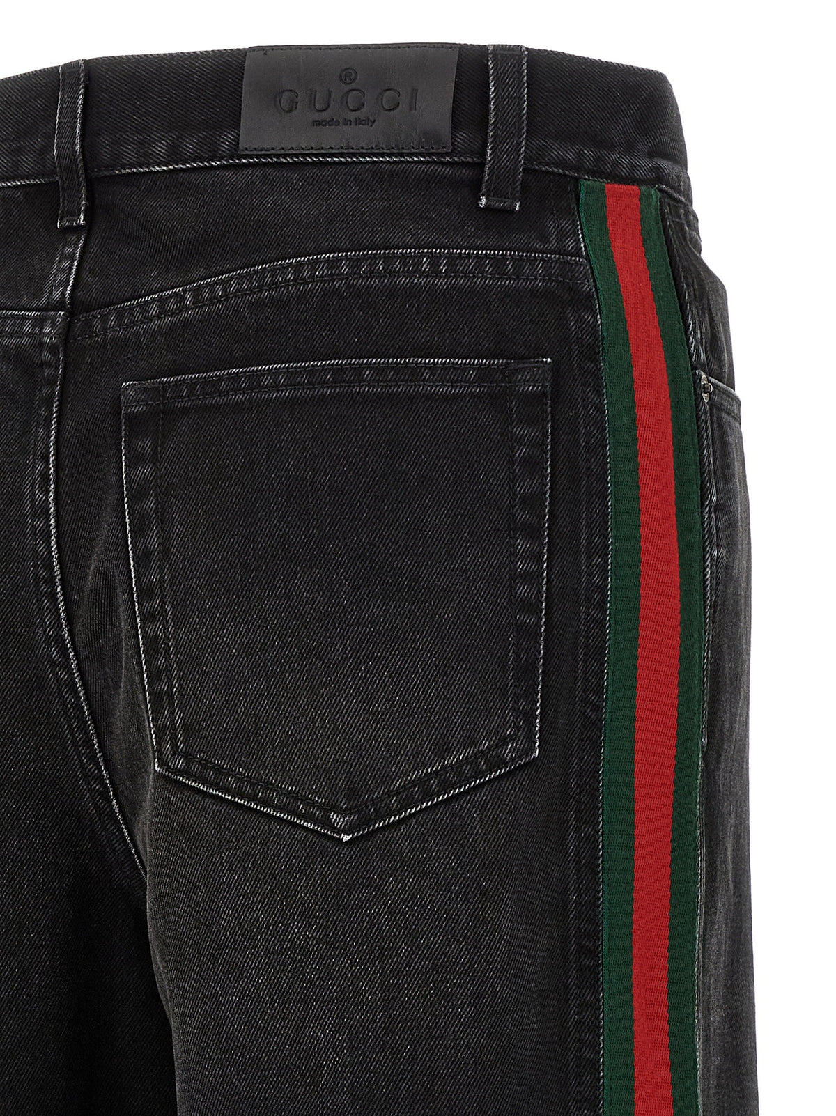 Gucci Nastro Web Baggy Jeans Black