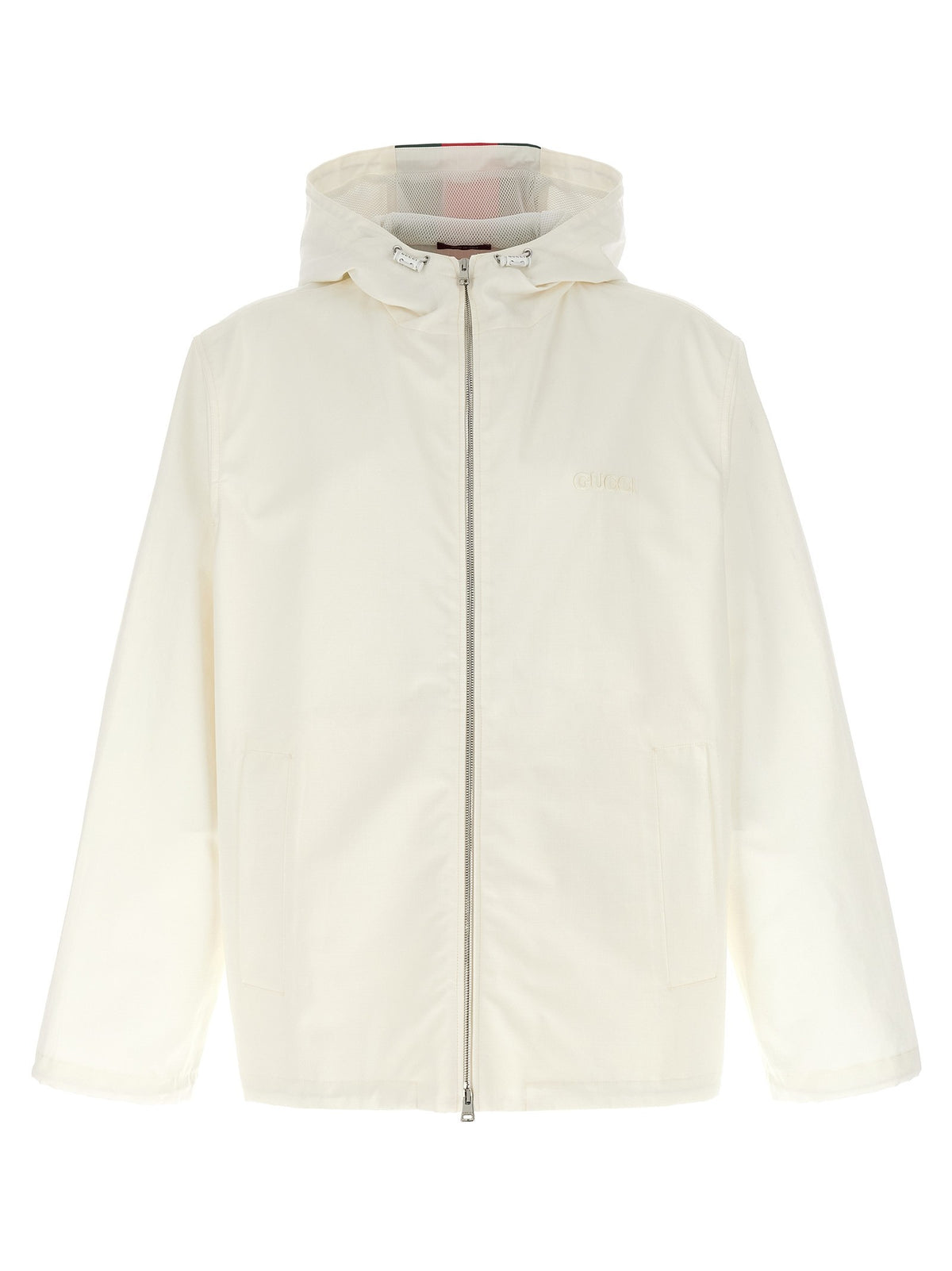 Gucci Nastro Web Water Repellent Jacket White