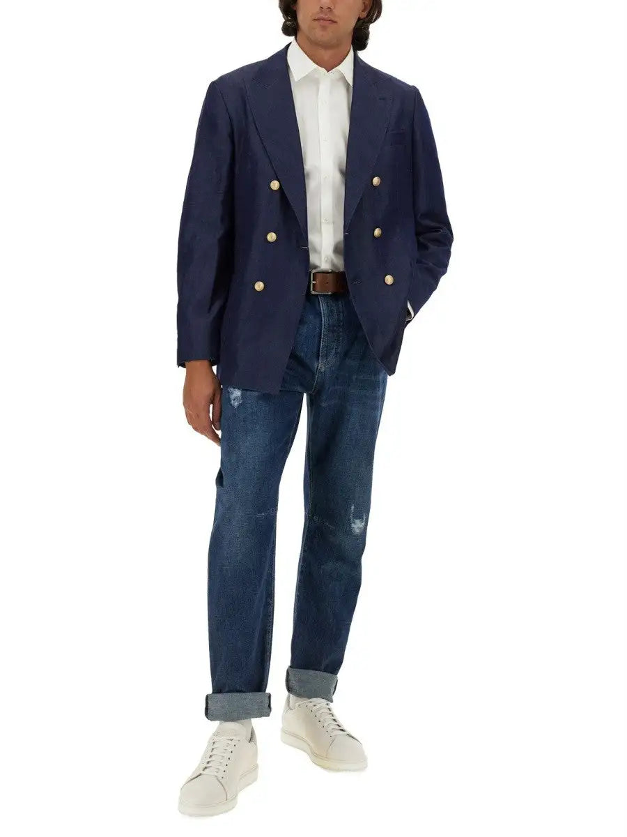 Brunello Cucinelli - Italian Cotton Regular Fit Men’s Bottoms - Men’s Bottoms