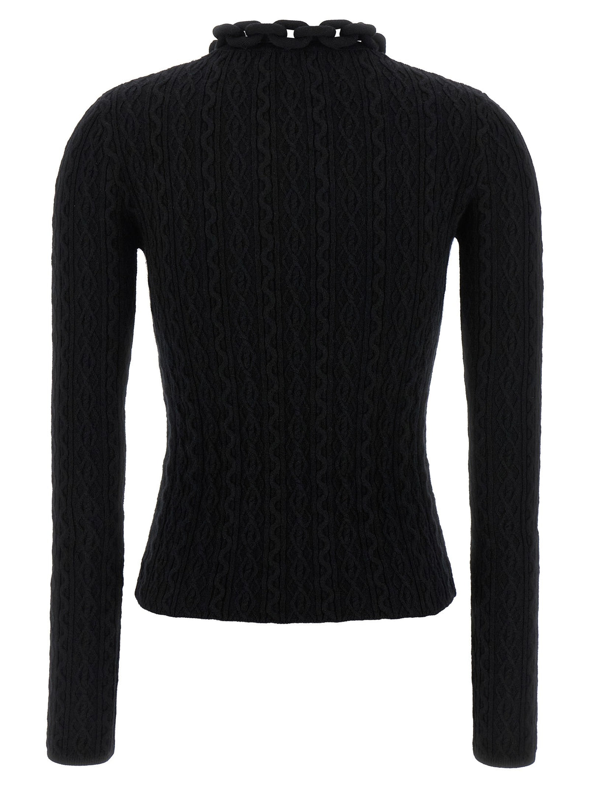 Rabanne Necklace Sweater Black