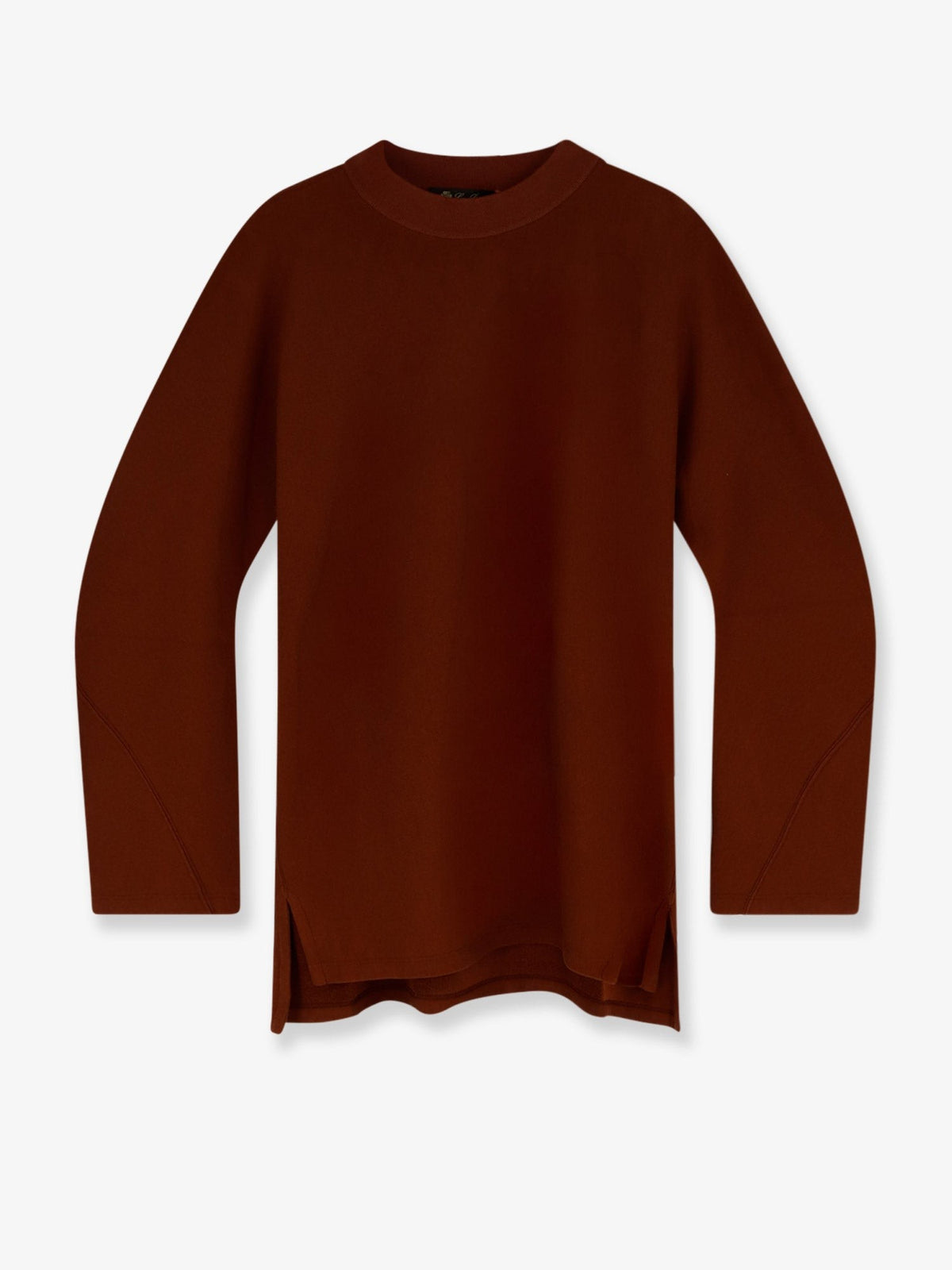Loro Piana Women's Neem Cotton and Cashmere Sweater SANGUINE PENCIL