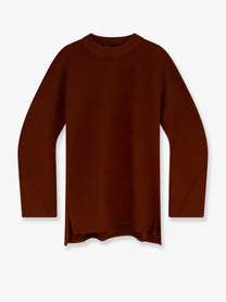 Loro Piana Women's Neem Cotton and Cashmere Sweater SANGUINE PENCIL