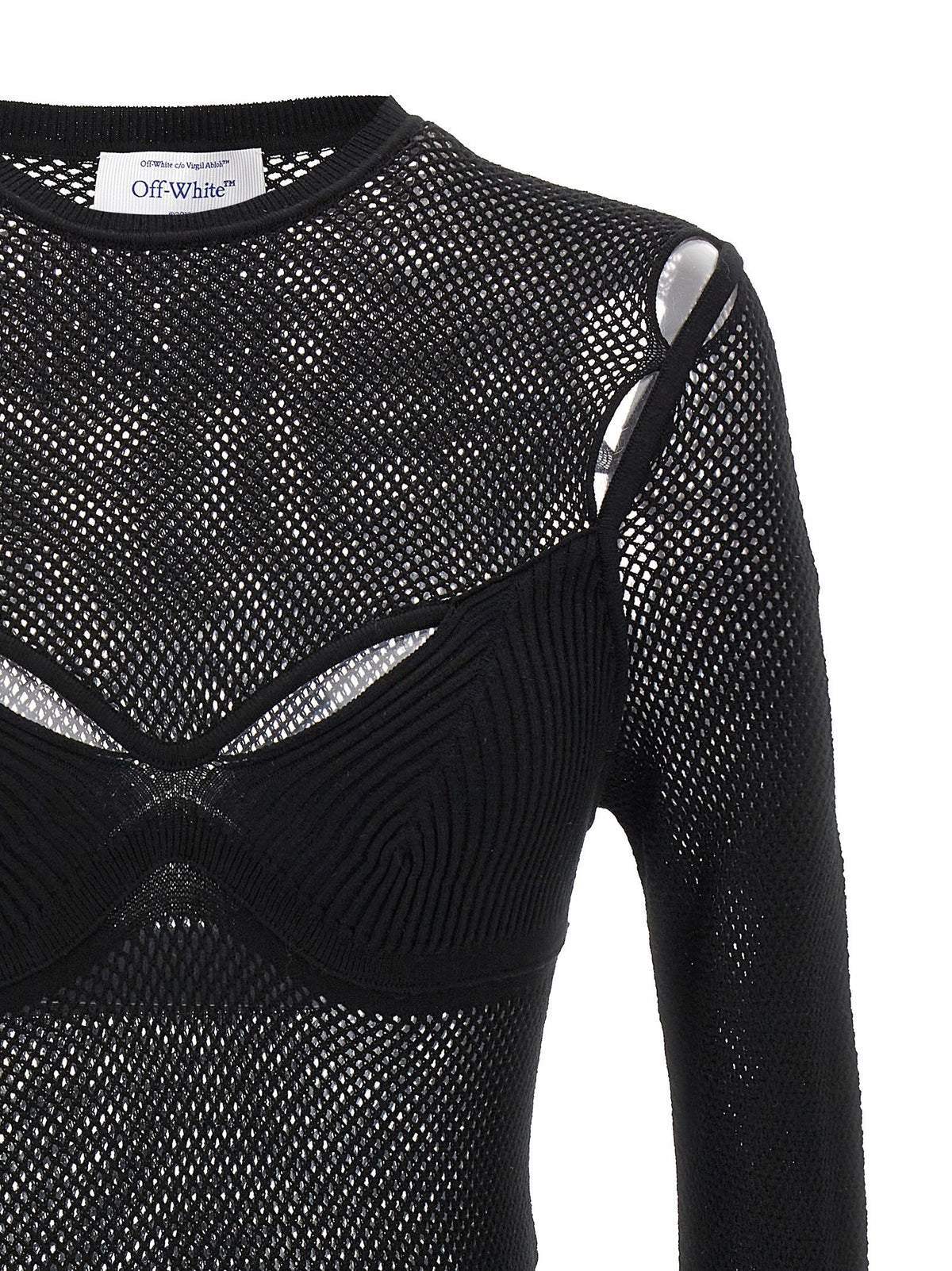 Off-White Net Arrow Bralette Top Black