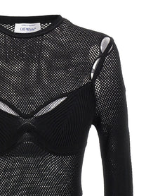Off-White Net Arrow Bralette Top Black
