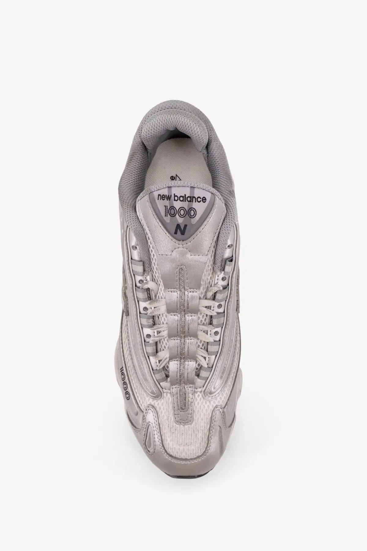 New balance men’s low top mesh sneaker in sleek all gray with mesh and synthetic upper for casual wear