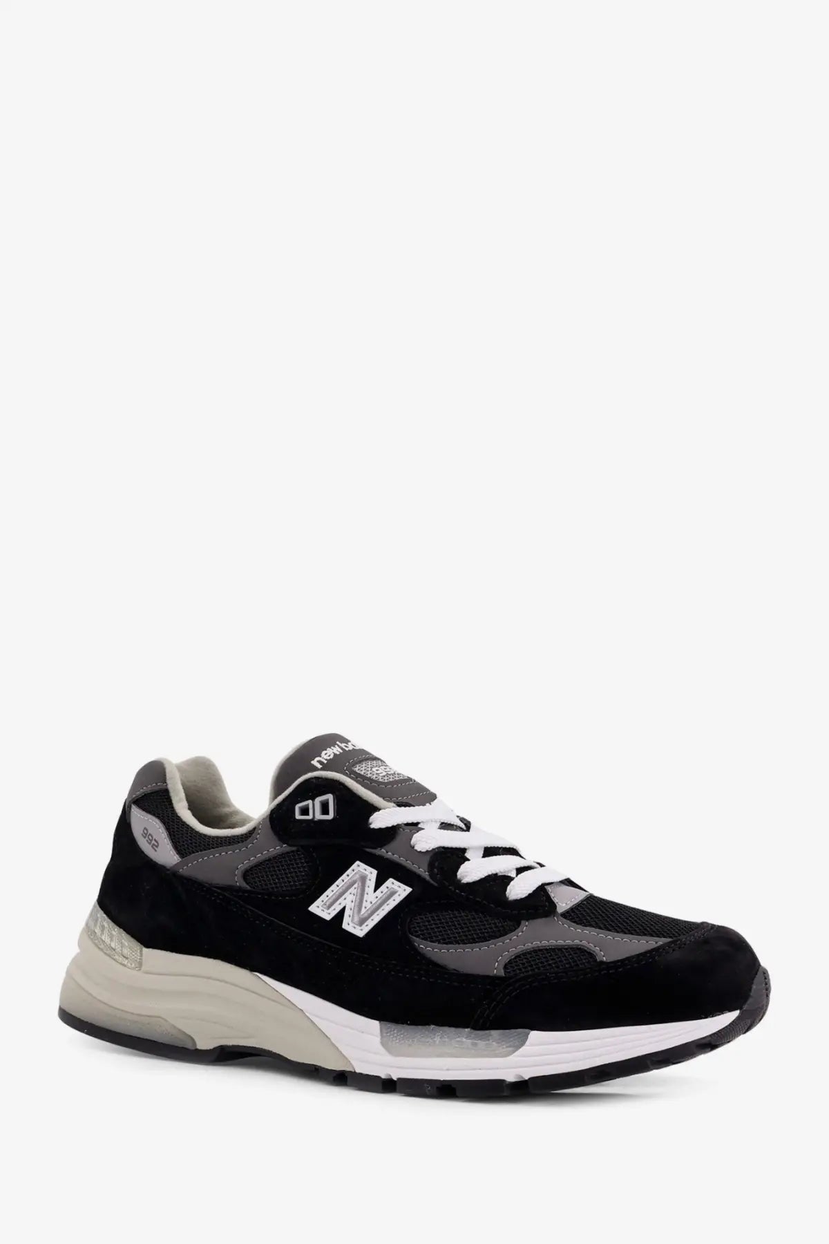 New Balance Men's Mesh and Suede U992BK Sneakers Black
