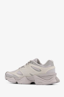 New Balance men’s nylon sneakers in grey with chunky off-white and gray Balenciaga triple s style layered mesh upper