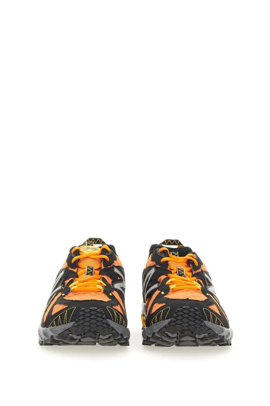 New Balance unisex sneaker 610v1 yellow trail running shoes with vibrant orange and black colors and rugged sole