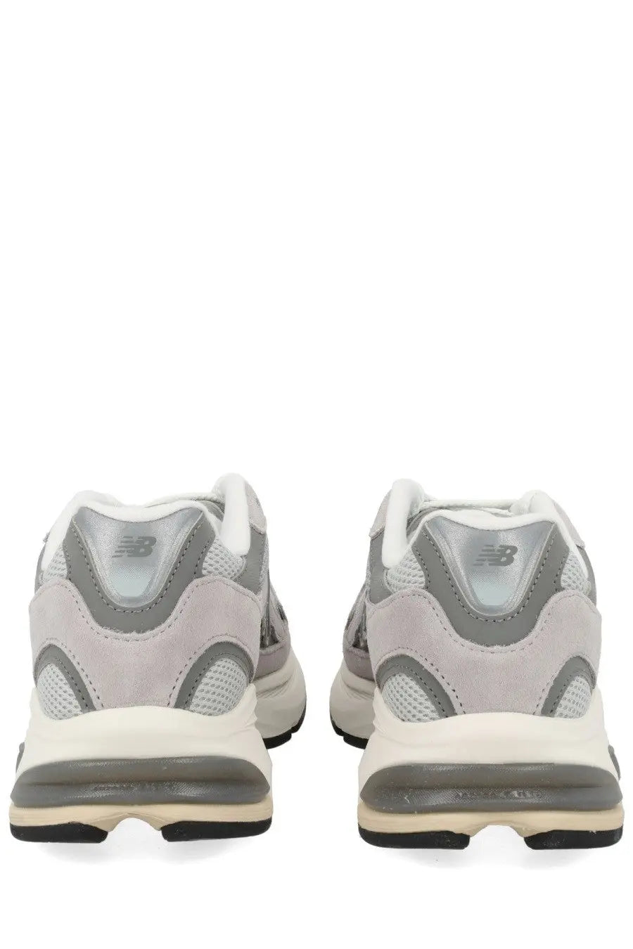 New balance unisex sneaker grey featuring gray and white suede mesh and rubber details in 990v3 design