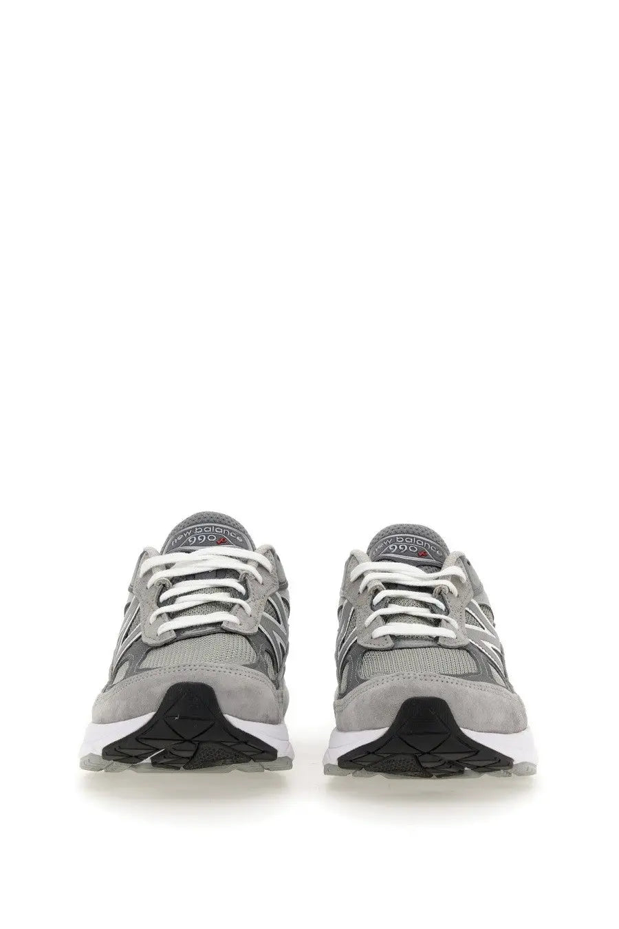 New balance unisex sneaker made in usa 990v6 grey with gray mesh and suede upper white laces and black rubber soles
