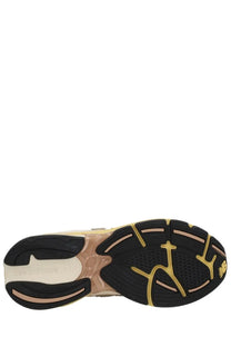 New Balance unisex sneaker U2010 multicolor in black and beige with gold sole accents and premium materials