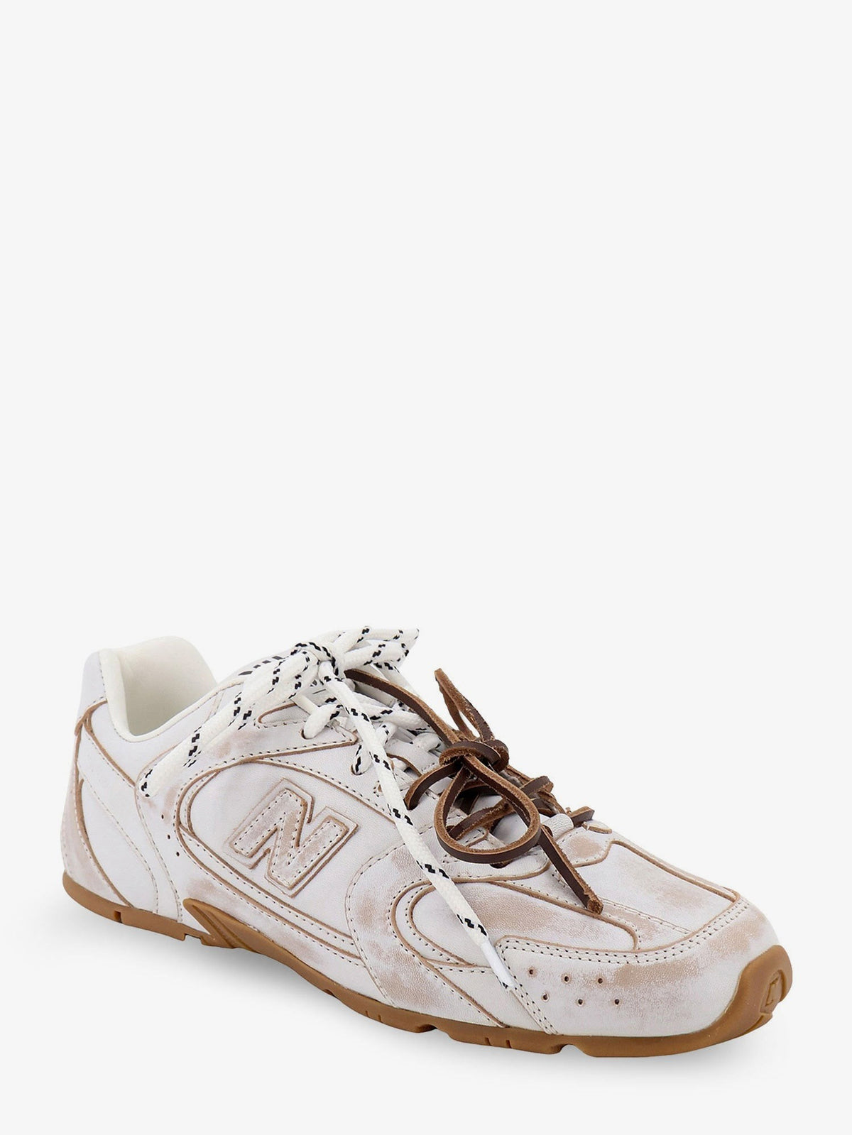 Miu Miu X New Balance Women's New Balance Miu Miu SL Leather Sneakers White