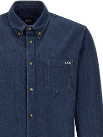 A.P.C New Greg Shirt Blue