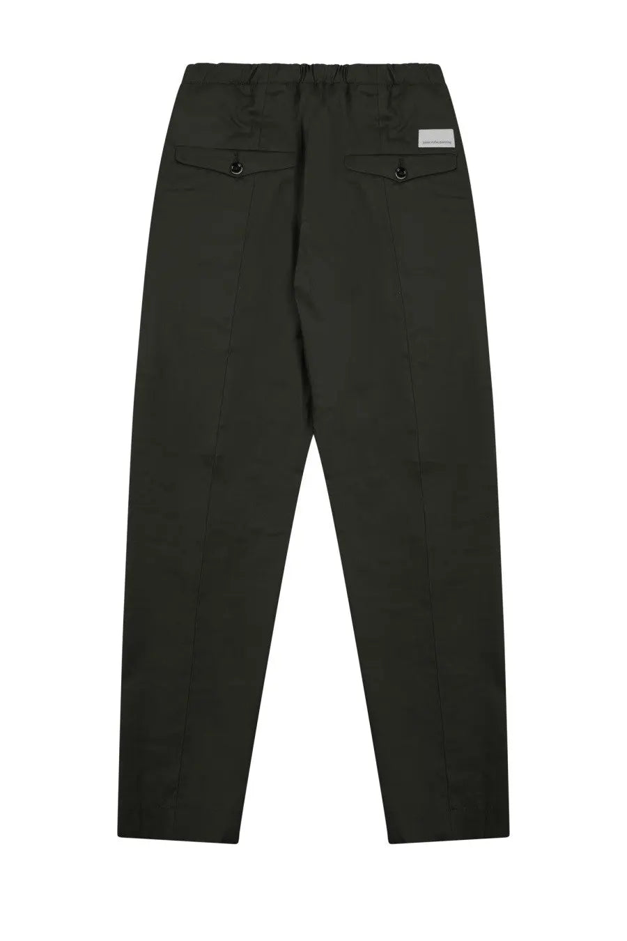 Nine inthe morning men’s pantalone mirko green dark olive green tapered trousers with drawstring waist and front pockets