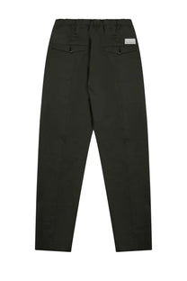 Nine inthe morning men’s pantalone mirko green dark olive green tapered trousers with drawstring waist and front pockets