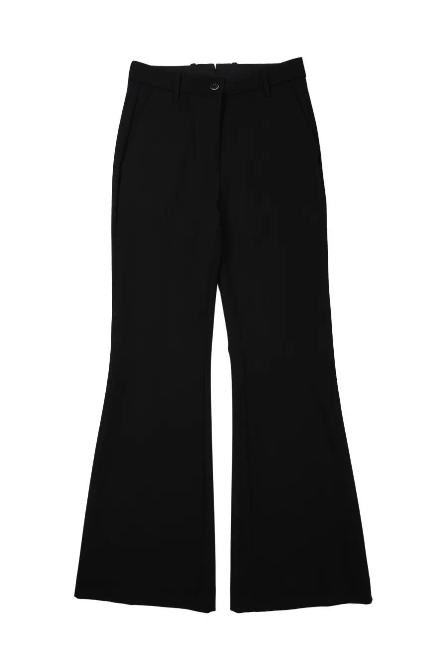 Nine Inthe Morning women’s pantalone Paolina Blue black high-waisted flared trousers with tailored fit and front pleats