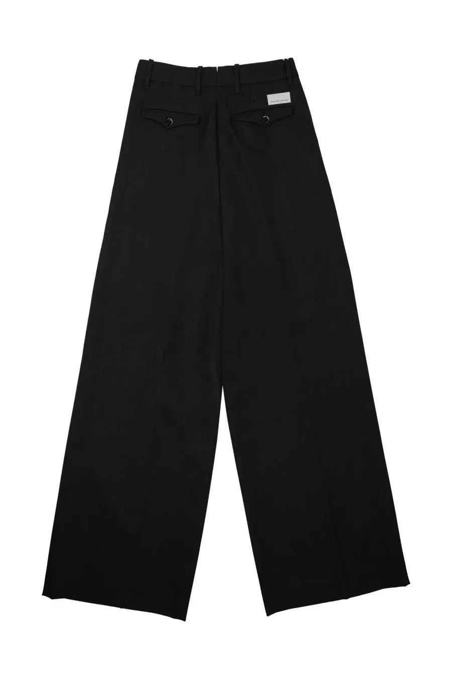 Nine in the morning women’s pantalone sandra black wide-leg trousers with sleek minimalist design and subtle front pockets