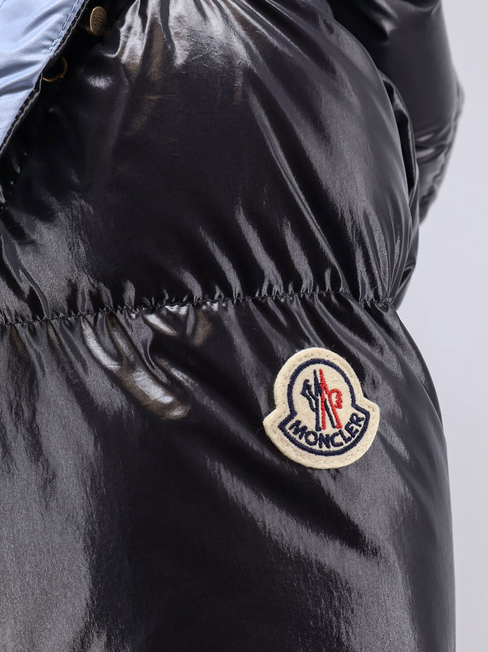 Moncler Women's Niveole Nylon Jacket Blue, view 3