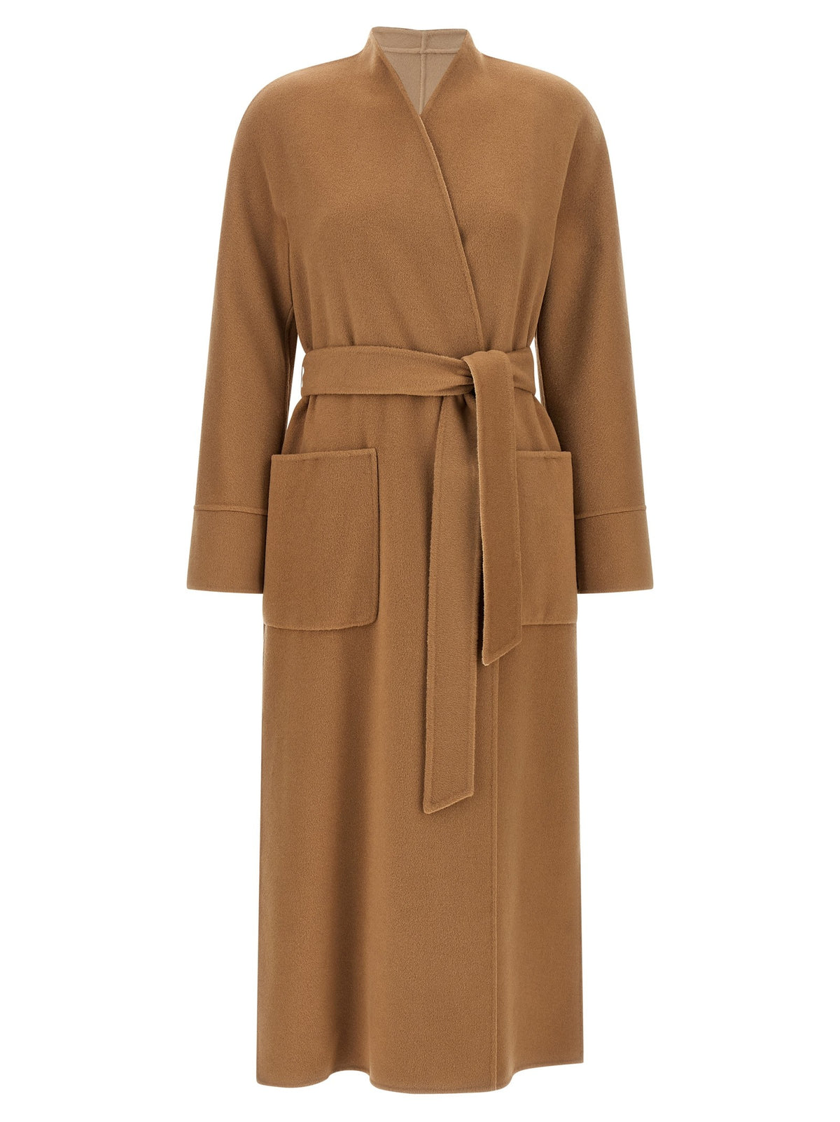 Max Mara Studio Nodo Reversible Coat Beige