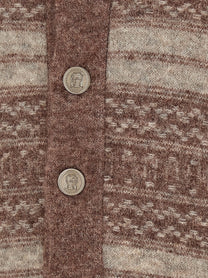 Brunello Cucinelli Nordic Jacquard Cardigan Brown
