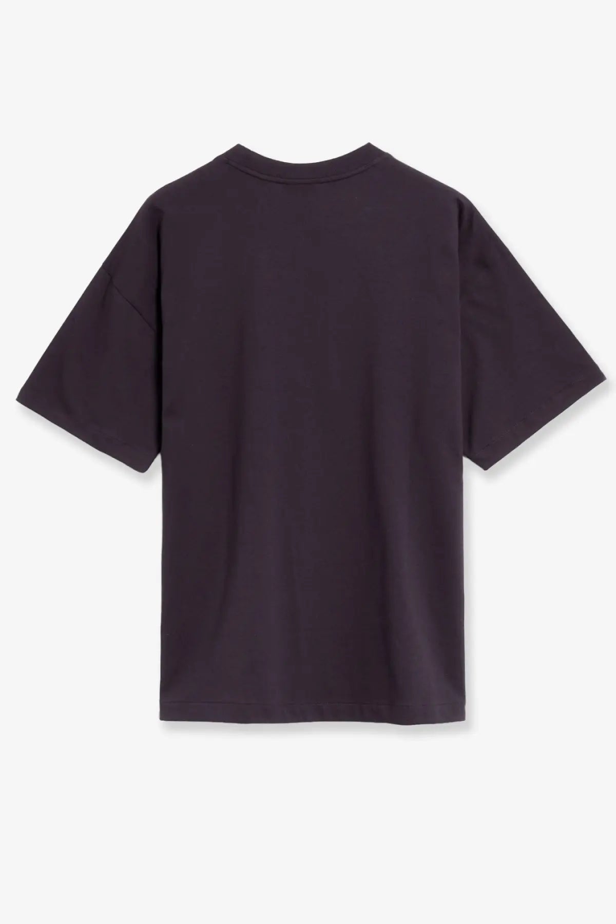Black oversized crewneck t-shirt with short sleeves made of cotton from the north face mens grey shirt collection