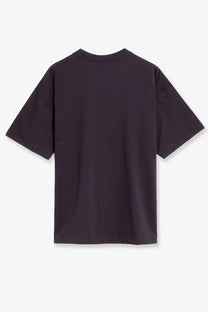 Black oversized crewneck t-shirt with short sleeves made of cotton from the north face mens grey shirt collection