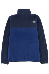 The North Face men’s two-tone navy and royal blue fleece jacket Yumiori blue with logo on upper left chest