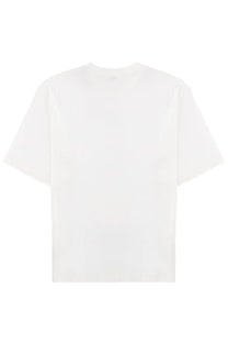 The North Face men’s white cotton t-shirt with a relaxed fit and short sleeves in the front view
