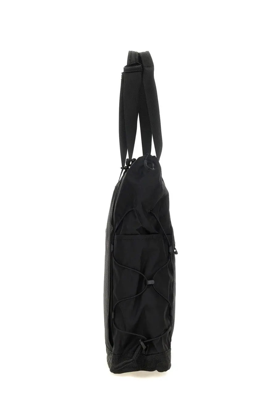 The North Face unisex Borealis tote bag black made of nylon with adjustable shoulder strap and drawstring closure