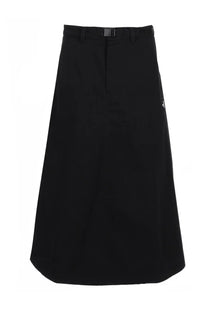The North Face women’s gonna midi black skirt with high waist and sleek straight-cut silhouette with side seams