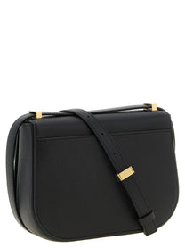 Ferragamo North South Double Gancini Crossbody Bag Black, view 2