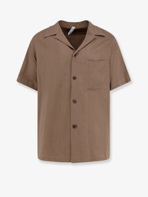 Hevò Men's Novoli Linen and Viscose Shirt Beige