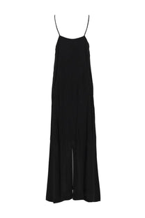 Nude Women's Abito Lungo Con Scollo Black