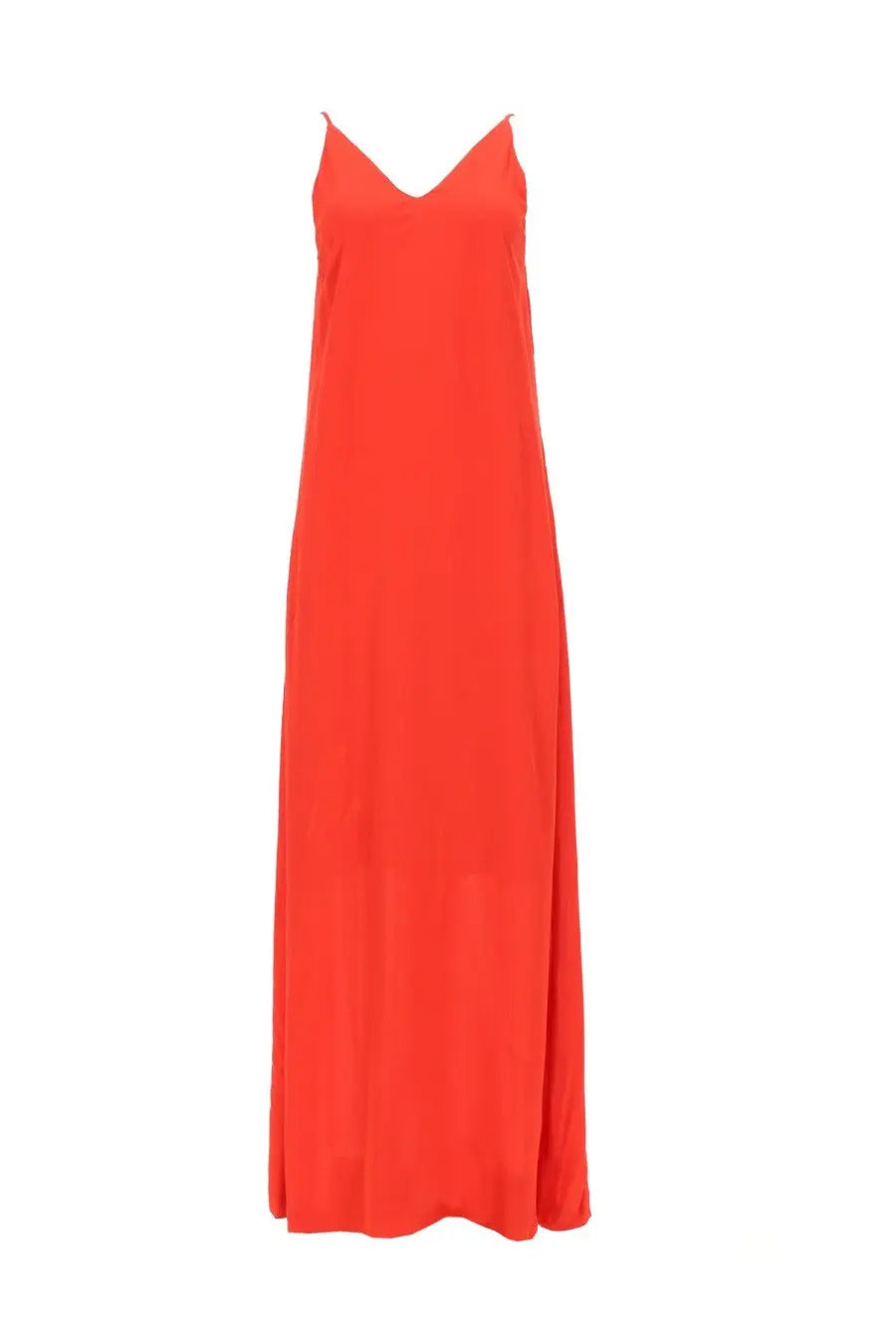 Nude Women's Abito Lungo Con Scollo Red