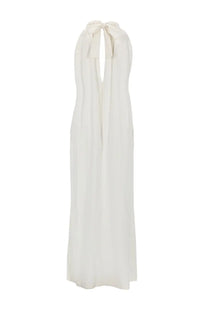 Nude Women's Abito Maxi in Cotone White