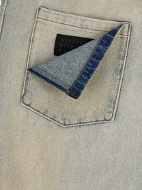 MM6 Maison Margiela Numeric Signature MM6 Denim Shirt Blue