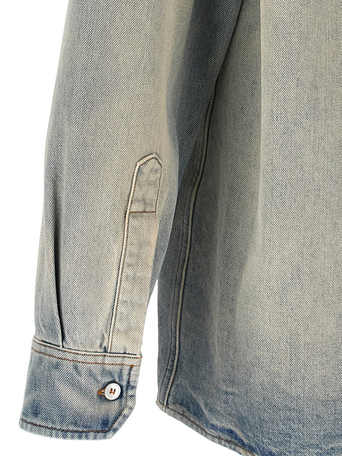 MM6 Maison Margiela Numeric Signature MM6 Denim Shirt Blue