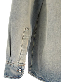 MM6 Maison Margiela Numeric Signature MM6 Denim Shirt Blue