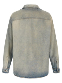 MM6 Maison Margiela Numeric Signature MM6 Denim Shirt Blue