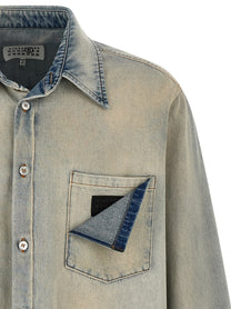 MM6 Maison Margiela Numeric Signature MM6 Denim Shirt Blue