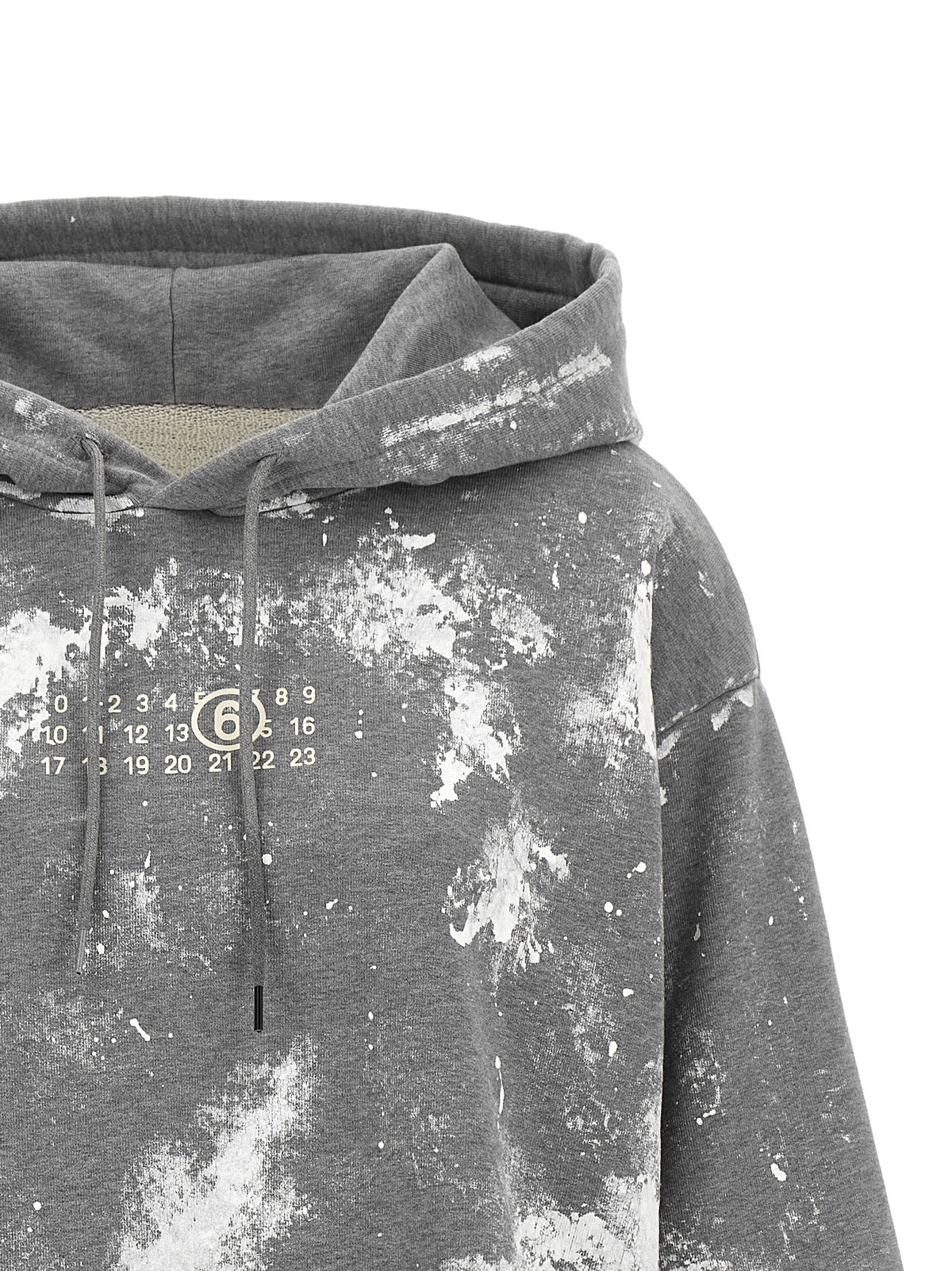 MM6 Maison Margiela Numeric Signature MM6 Hoodie Grey