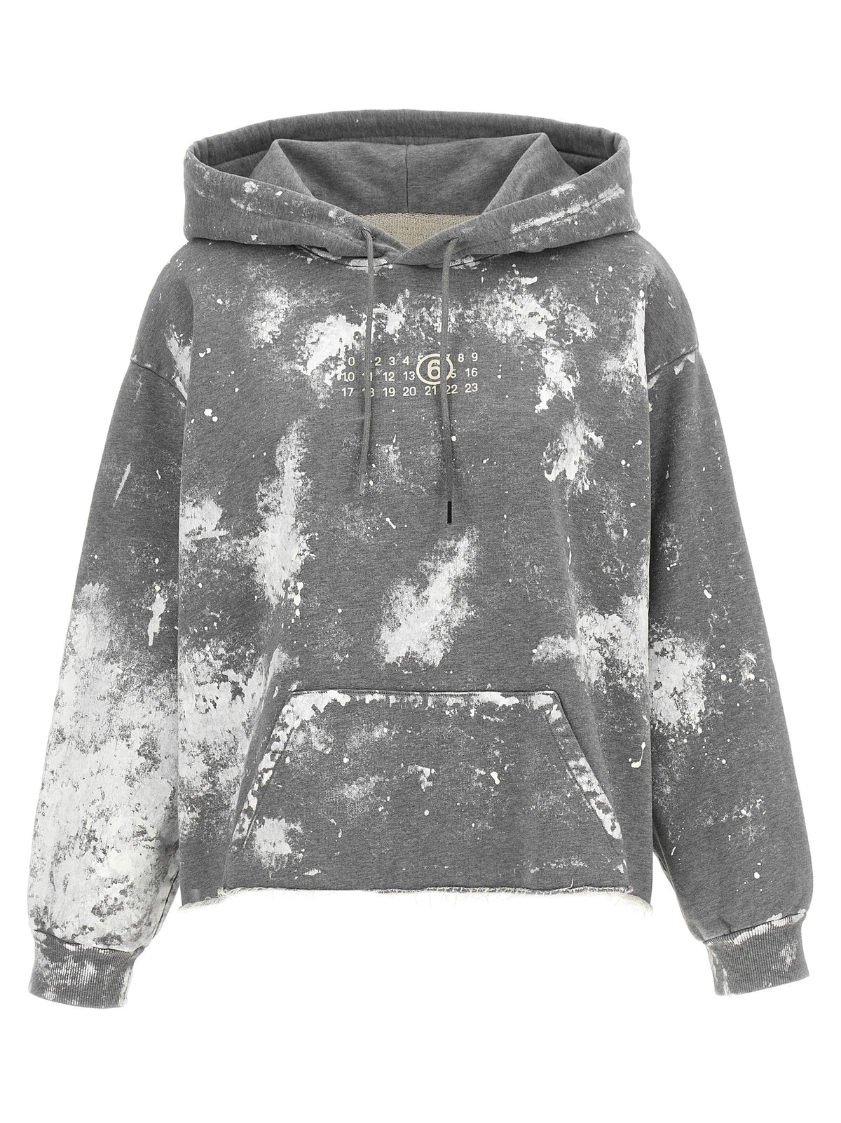 MM6 Maison Margiela Numeric Signature MM6 Hoodie Grey