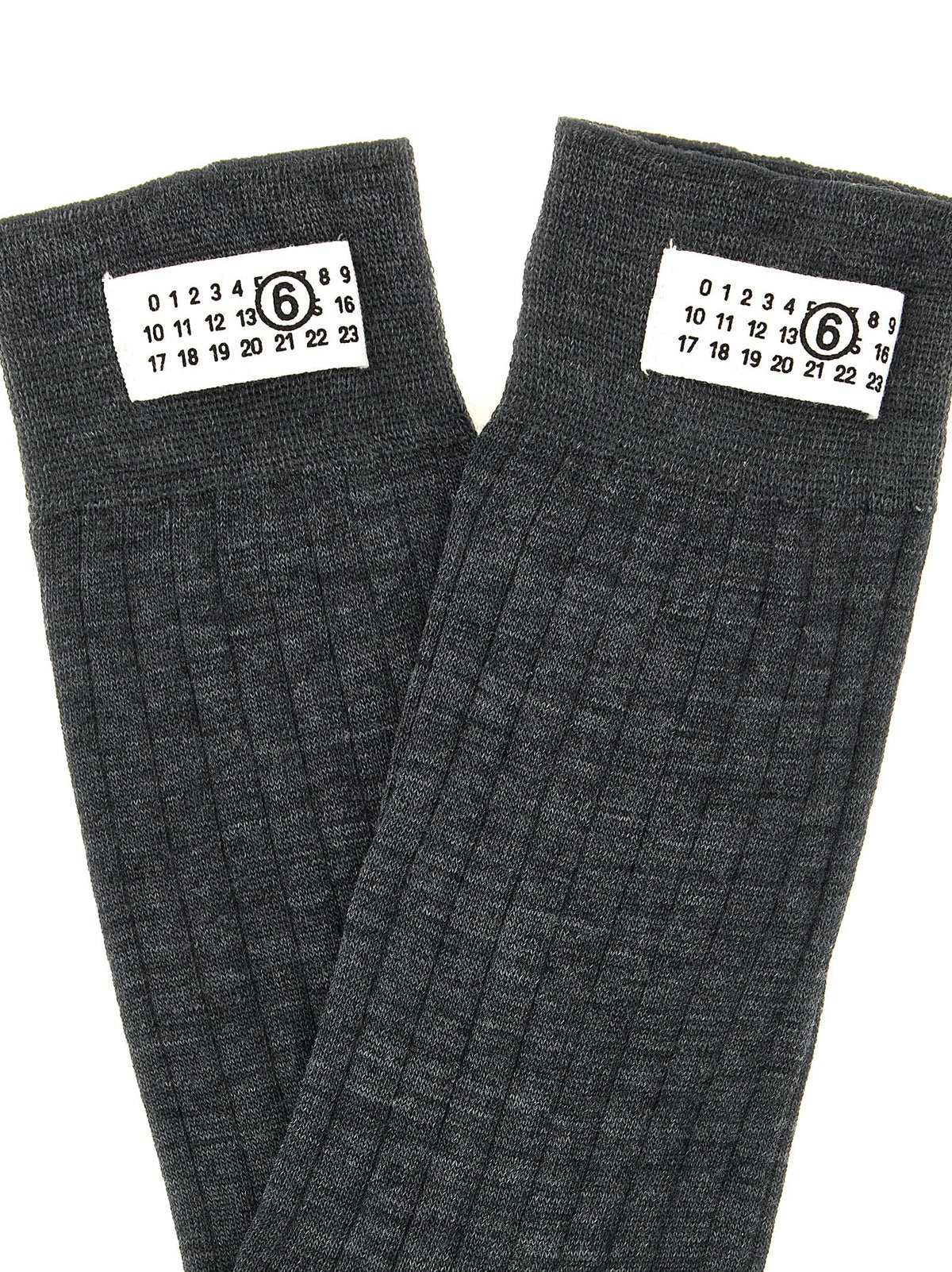 MM6 Maison Margiela Unisex Wool Blend Socks Grey