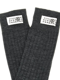 MM6 Maison Margiela Unisex Wool Blend Socks Grey