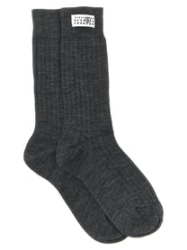 MM6 Maison Margiela Unisex Wool Blend Socks Grey