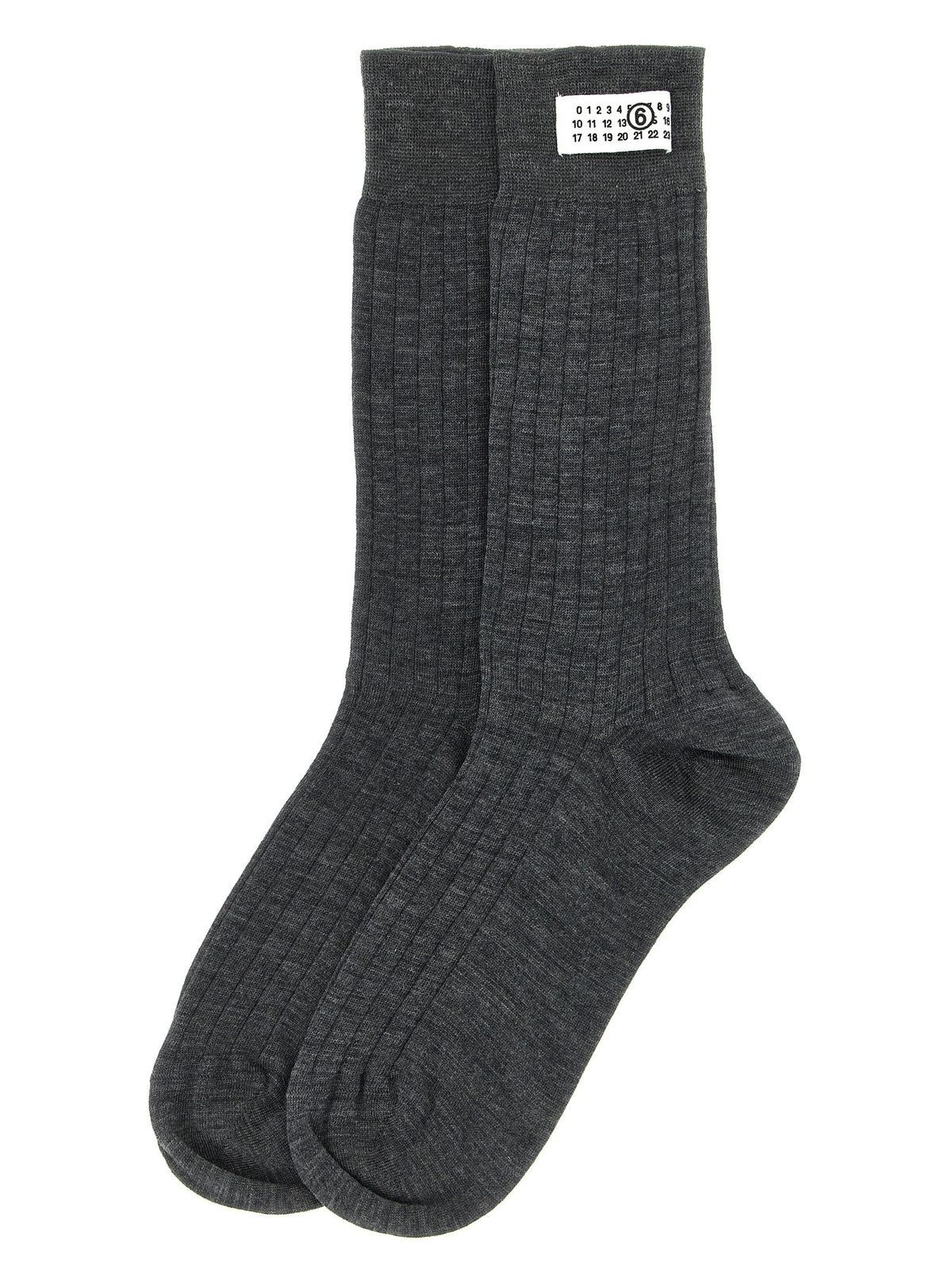 MM6 Maison Margiela Unisex Wool Blend Socks Grey