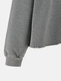 MM6 Maison Margiela Numeric Signature MM6 Spray Hoodie Grey