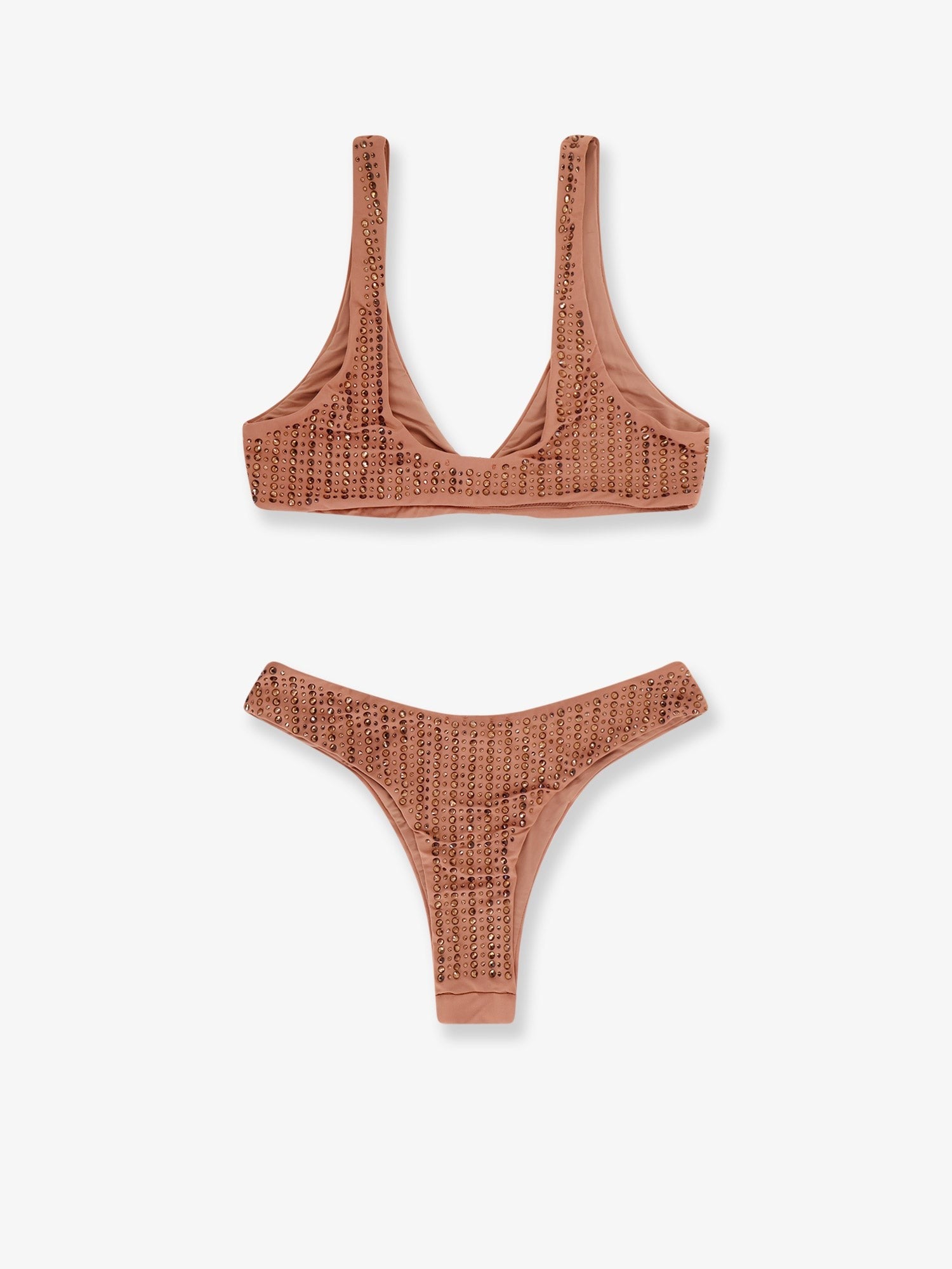 Venuja Women's Nylon Bikini Brown